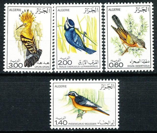 ALGERIA 1977 BIRDS SC# 595-98 MNH